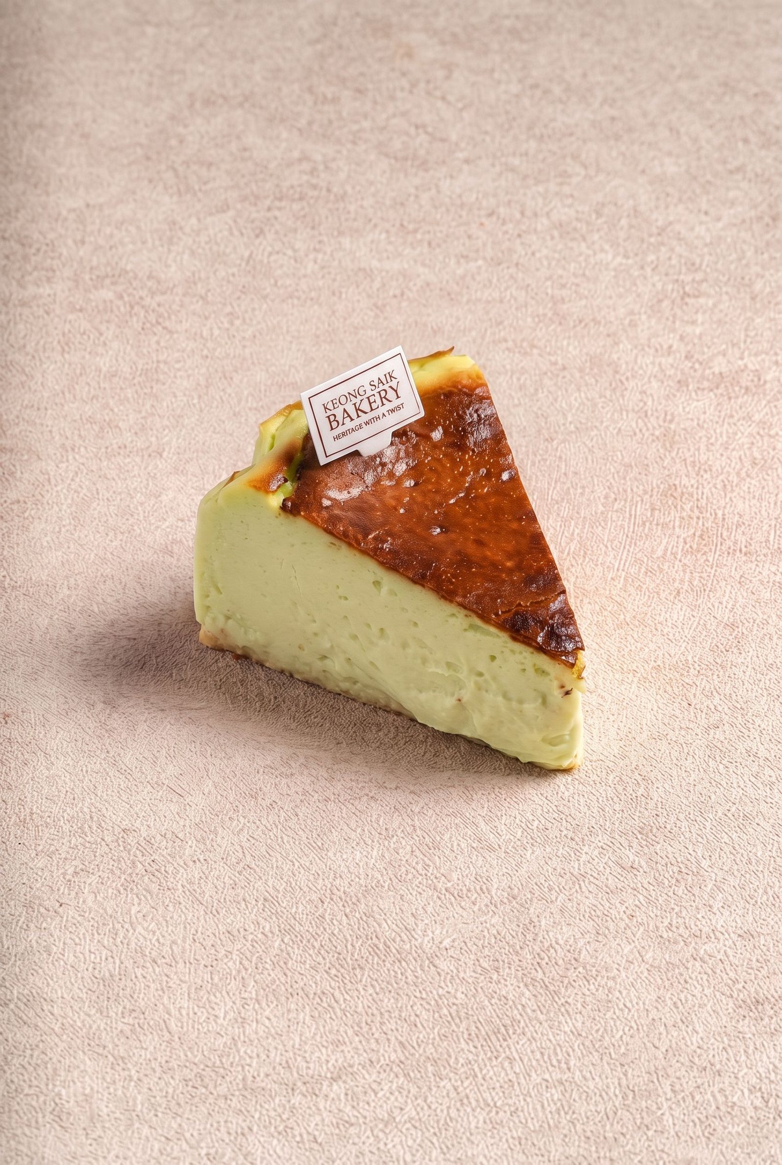 Pandan Burnt Cheesecake