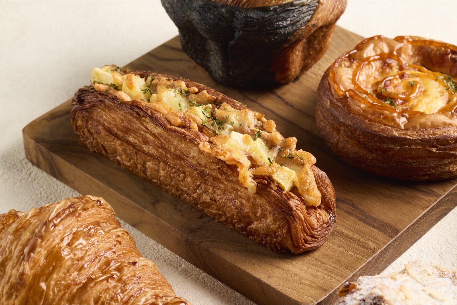 Heritage pastries on a wooden board